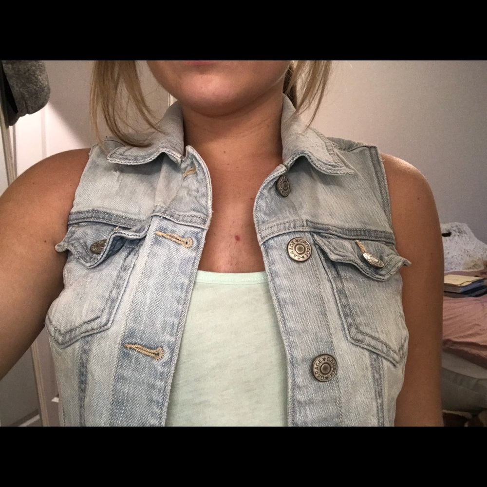 Distressed denim vest Garage - Picture 5 of 5